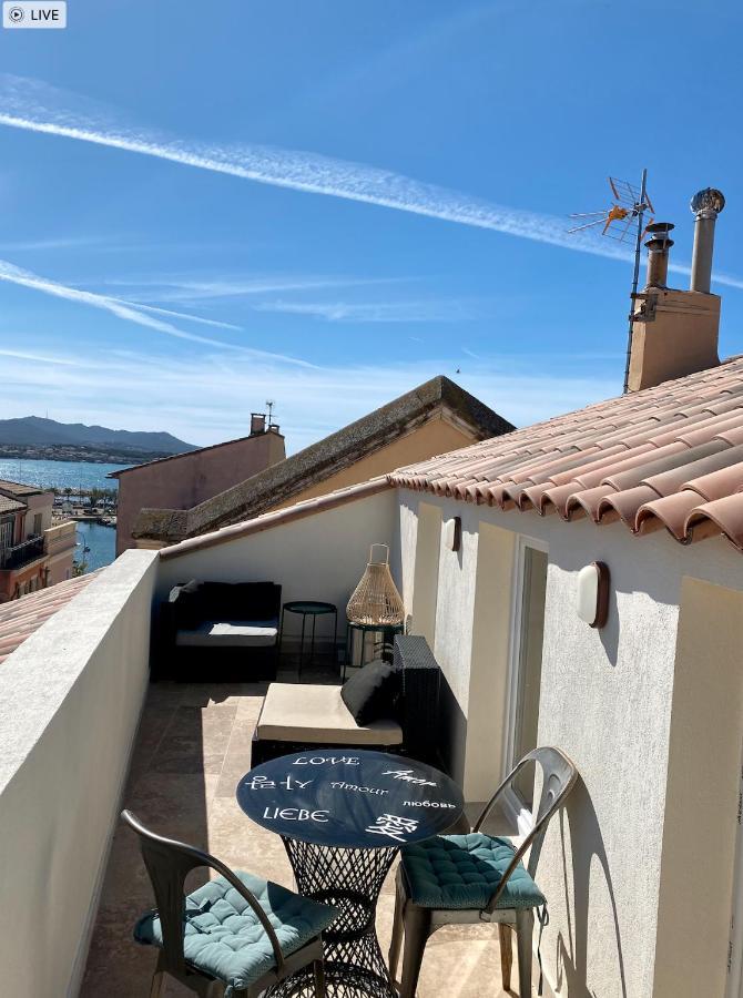 Les Nuits Etoilees, Studio Terrasse Apercu Mer, Tres Lumineux, Ac, 100M Du Port Sanary Exteriör bild
